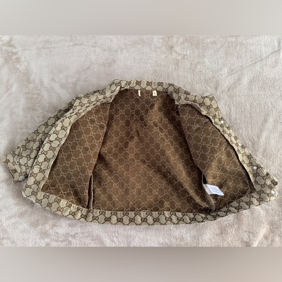 Monogram Toddler Jacket Beige Brown Old Money Quiet Luxury Preppy Size 100 - Picture 7 of 10